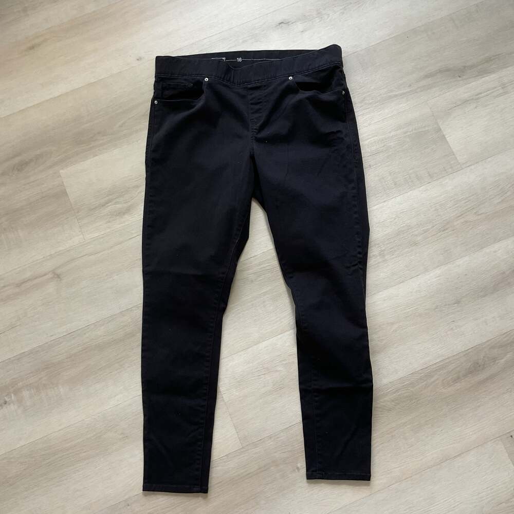 Levis Womens Pull On Jeggings Black Size 16